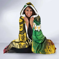Vanuatu Christmas Hooded Blanket Ni-Van Santa Retro Style - Polynesian Pride