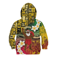 Vanuatu Christmas Kid Hoodie Ni-Van Santa Retro Style - Polynesian Pride