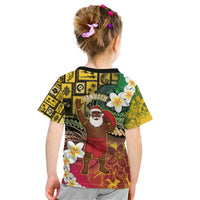 Vanuatu Christmas Kid T Shirt Ni-Van Santa Retro Style - Polynesian Pride