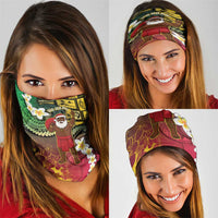 Vanuatu Christmas Neck Gaiter Ni-Van Santa Retro Style - Polynesian Pride
