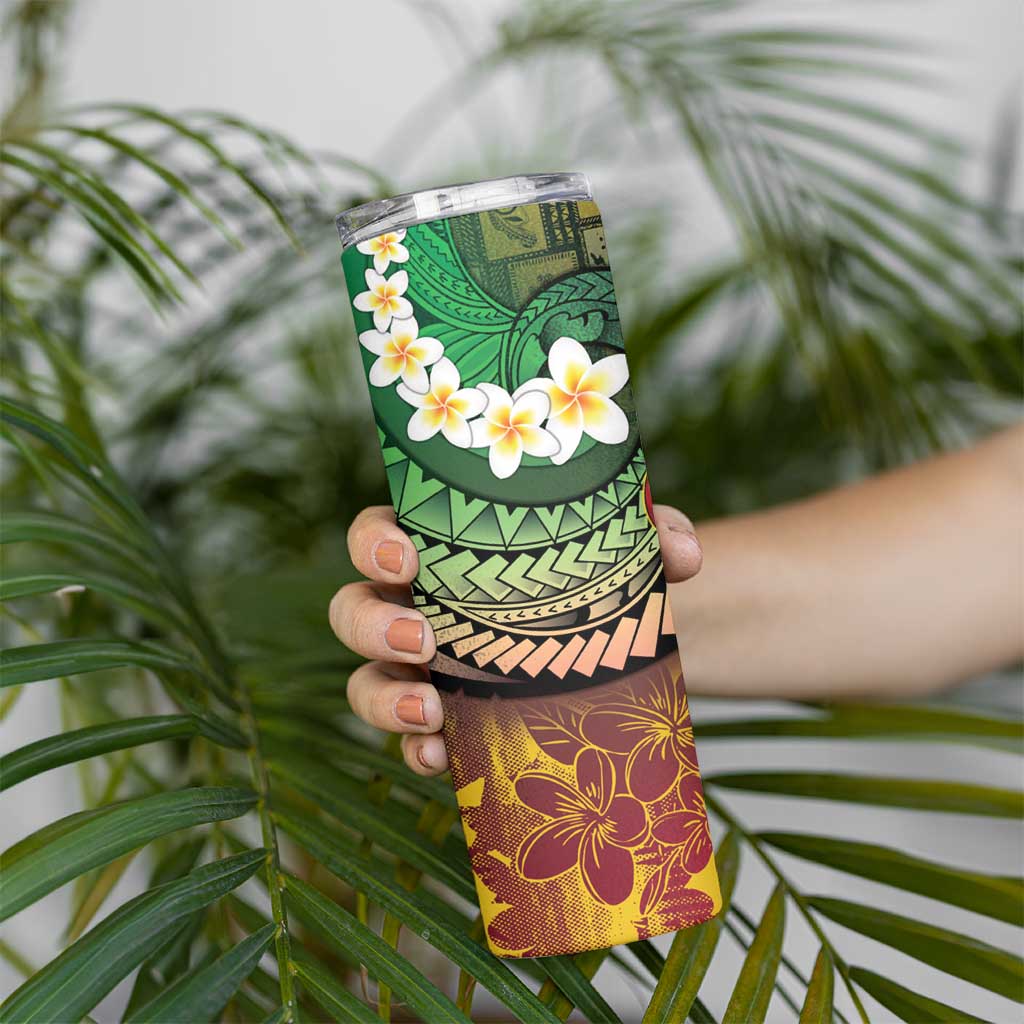 Vanuatu Christmas Skinny Tumbler Ni-Van Santa Retro Style - Polynesian Pride