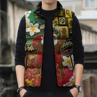 Vanuatu Christmas Sleeveless Puffer Jacket Ni-Van Santa Retro Style - Polynesian Pride