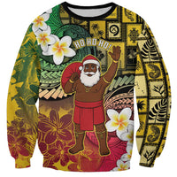 Vanuatu Christmas Sweatshirt Ni-Van Santa Retro Style - Polynesian Pride