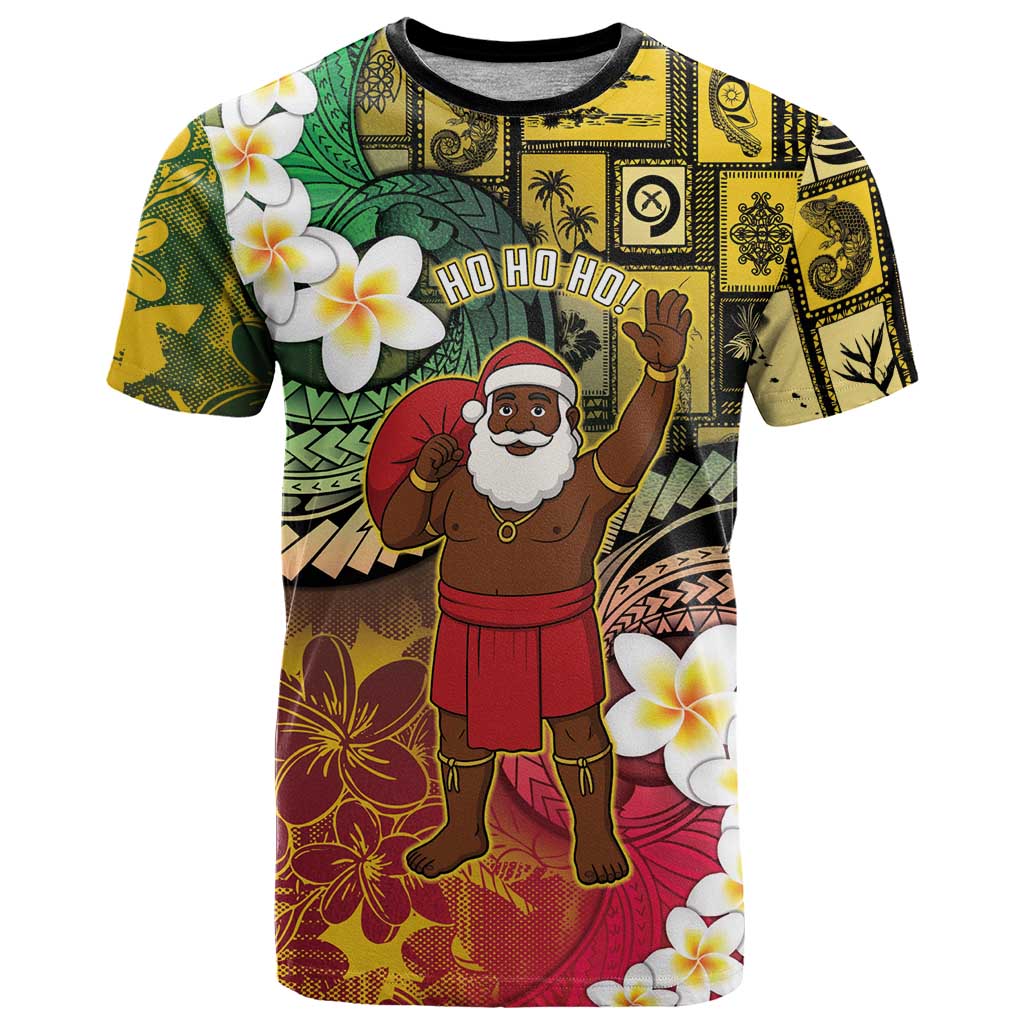Vanuatu Christmas T Shirt Ni-Van Santa Retro Style - Polynesian Pride