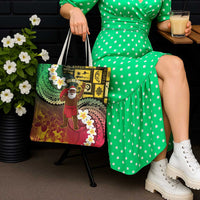 Vanuatu Christmas Tote Bag Ni-Van Santa Retro Style - Polynesian Pride