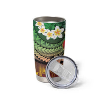 Vanuatu Christmas Tumbler Cup Ni-Van Santa Retro Style - Polynesian Pride