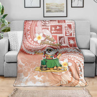 Hawaii Mele Kalikimaka Blanket Hula Santa Retro Style Red - Polynesian Pride