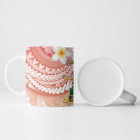 Hawaii Mele Kalikimaka Ceramic Mug Hula Santa Retro Style Red - Polynesian Pride