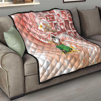 Hawaii Mele Kalikimaka Quilt Hula Santa Retro Style Red - Polynesian Pride