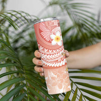 Hawaii Mele Kalikimaka Skinny Tumbler Hula Santa Retro Style Red - Polynesian Pride