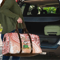 Hawaii Mele Kalikimaka Travel Bag Hula Santa Retro Style Red - Polynesian Pride