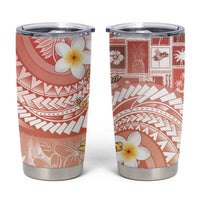 Hawaii Mele Kalikimaka Tumbler Cup Hula Santa Retro Style Red - Polynesian Pride