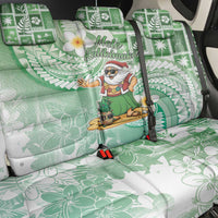 Hawaii Mele Kalikimaka Back Car Seat Cover Hula Santa Retro Style Green - Polynesian Pride