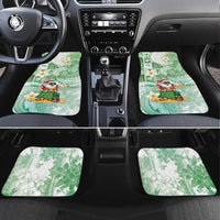 Hawaii Mele Kalikimaka Car Mats Hula Santa Retro Style Green - Polynesian Pride