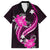 Pink Polynesian Pattern With Tropical Flowers Hawaiian Shirt LT05 Pink - Polynesian Pride