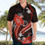 Red Polynesian Pattern With Tropical Flowers Hawaiian Shirt LT05 - Polynesian Pride