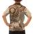 Samoa Siapo Pattern Simple Style Family Matching Tank Maxi Dress and Hawaiian Shirt LT05 - Polynesian Pride