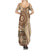 Samoa Siapo Pattern Simple Style Summer Maxi Dress LT05 - Polynesian Pride