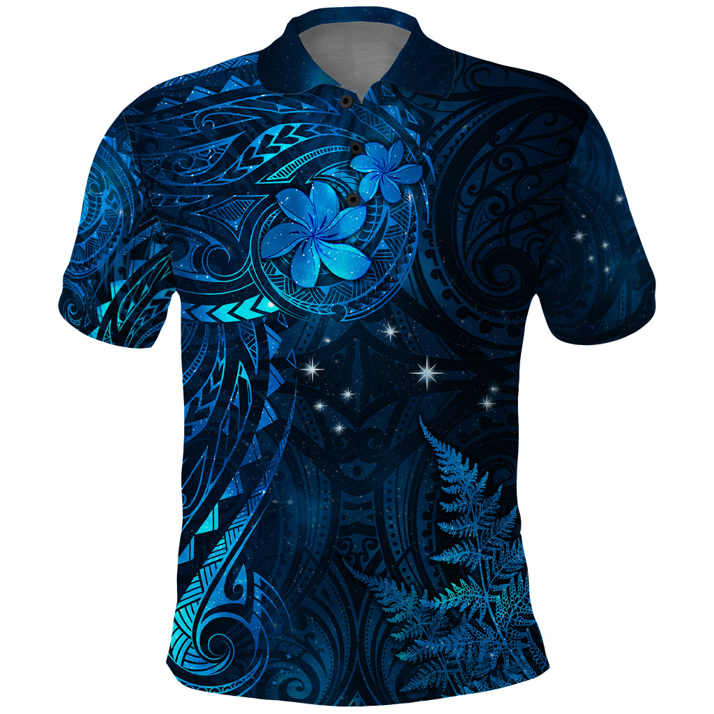 New Zealand Matariki Polo Shirt - Maori New Year LT05 Blue - Polynesian Pride