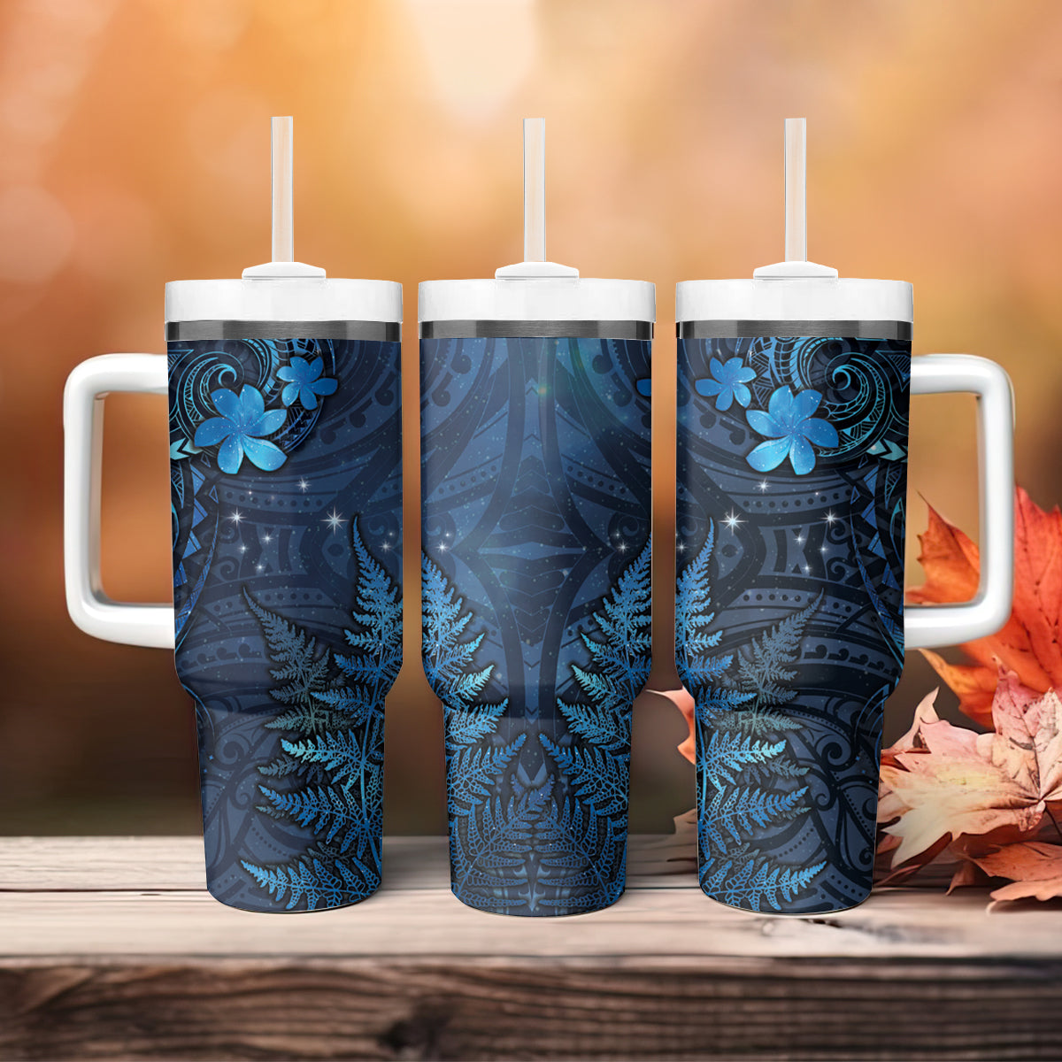 New Zealand Matariki Tumbler With Handle Maori New Year