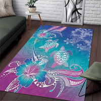 Polynesia Sea Turtle Couple Area Rug Love Is Life