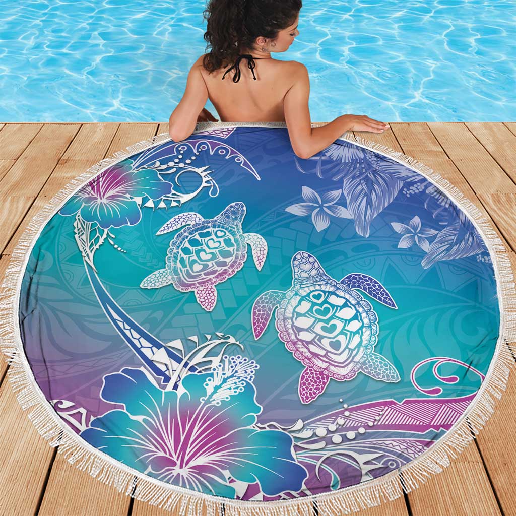 Polynesia Sea Turtle Couple Beach Blanket Love Is Life