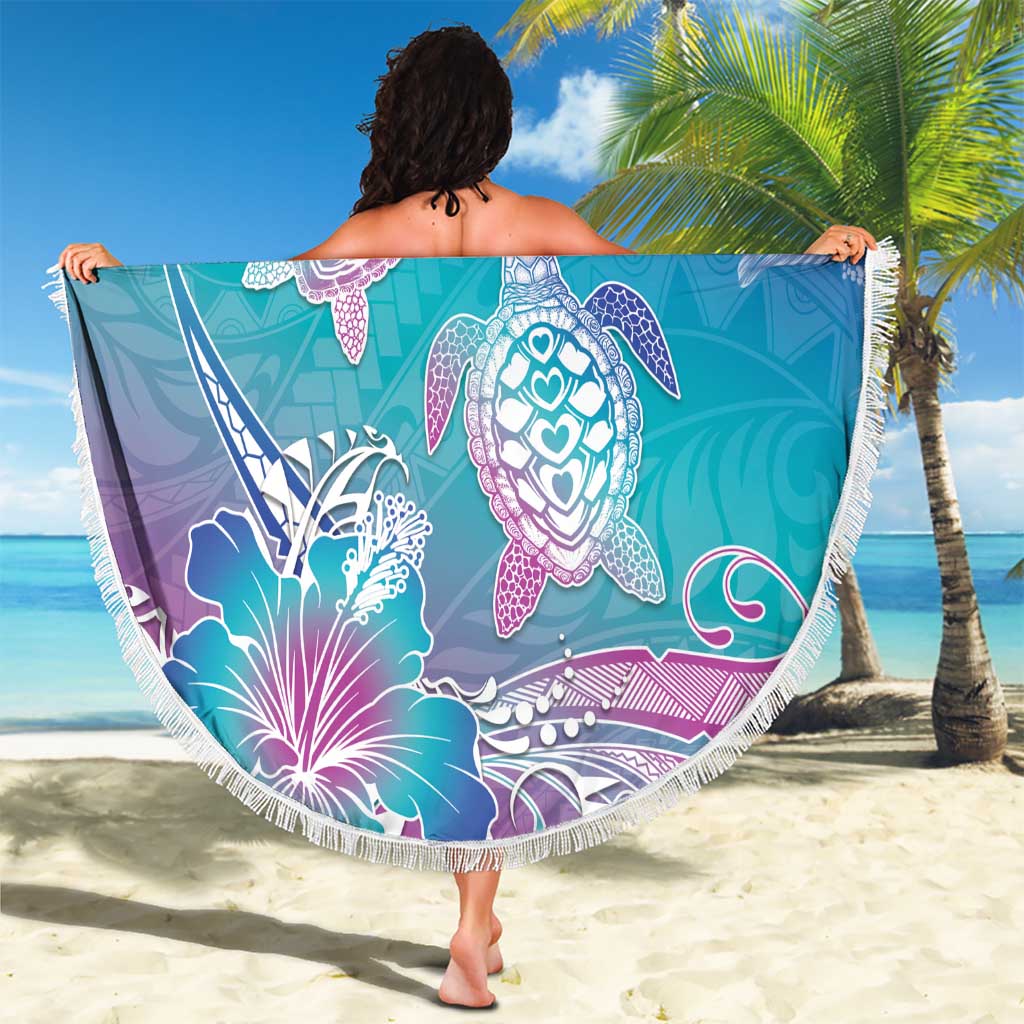 Polynesia Sea Turtle Couple Beach Blanket Love Is Life