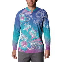 Polynesia Sea Turtle Couple Button Sweatshirt Love Is Life