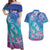 Polynesia Sea Turtle Couple Couples Matching Off Shoulder Maxi Dress and Hawaiian Shirt Love Is Life