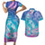 Polynesia Sea Turtle Couple Couples Matching Short Sleeve Bodycon Dress and Hawaiian Shirt Love Is Life
