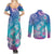Polynesia Sea Turtle Couple Couples Matching Summer Maxi Dress and Long Sleeve Button Shirt Love Is Life