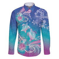 Polynesia Sea Turtle Couple Family Matching Mermaid Dress and Hawaiian Shirt Love Is Life