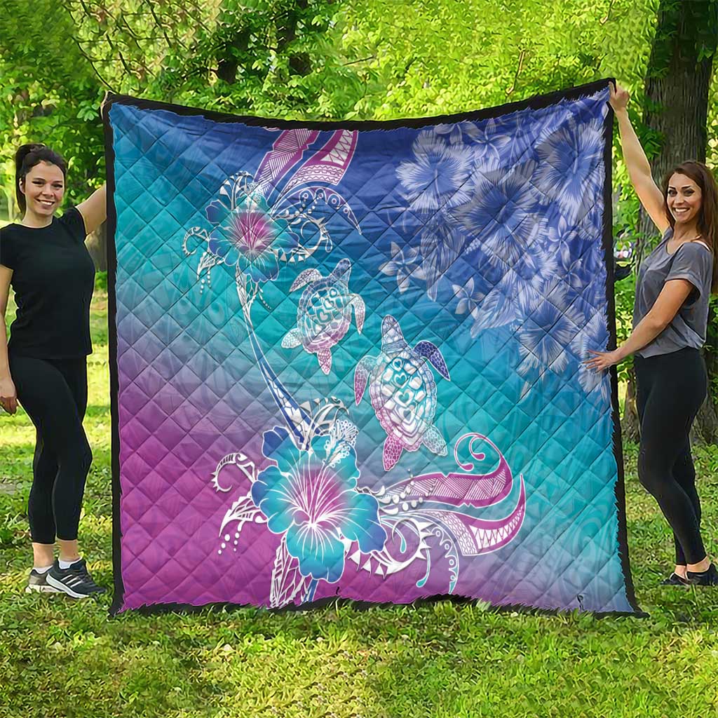 Polynesia Sea Turtle Couple Quilt Love Is Life