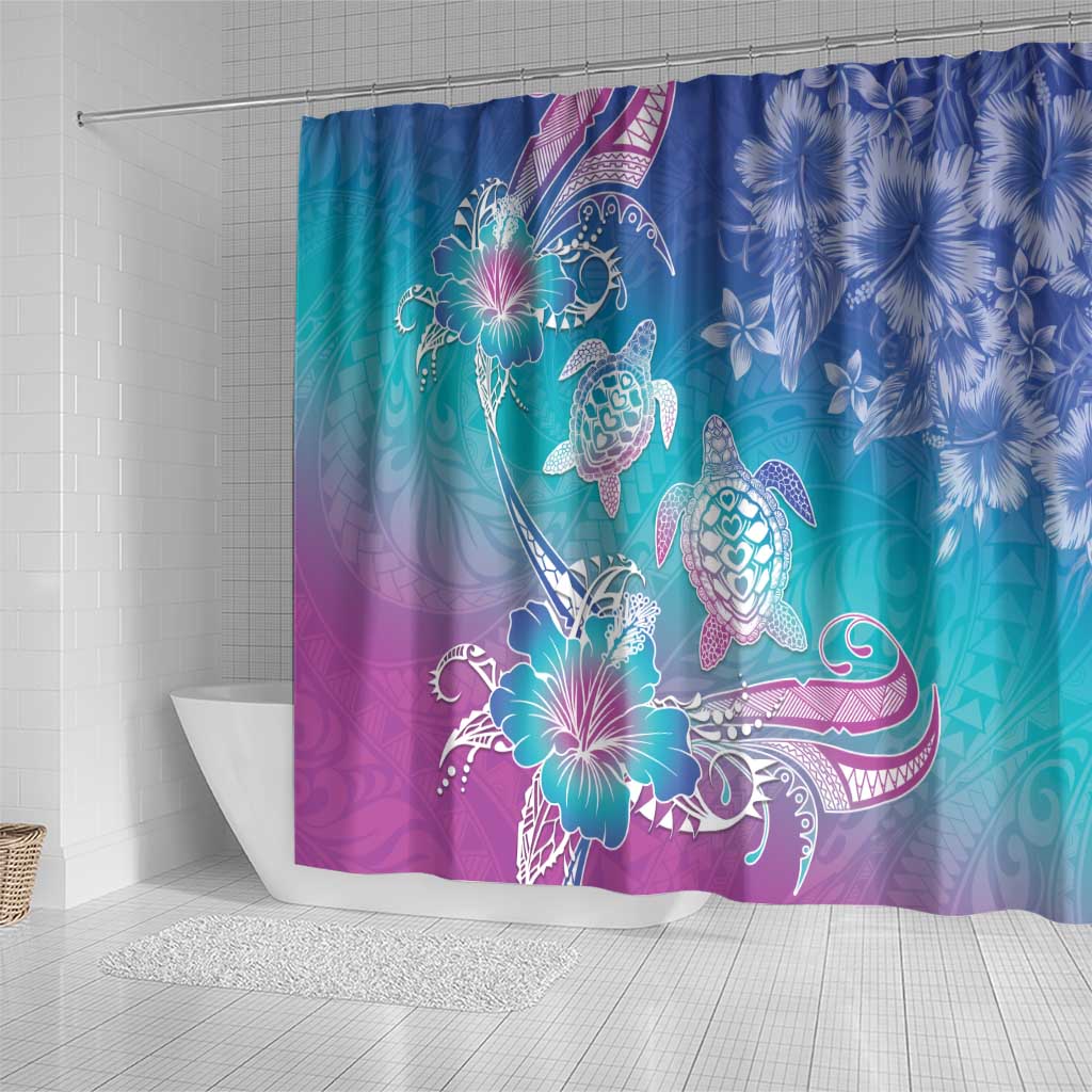 Polynesia Sea Turtle Couple Shower Curtain Love Is Life