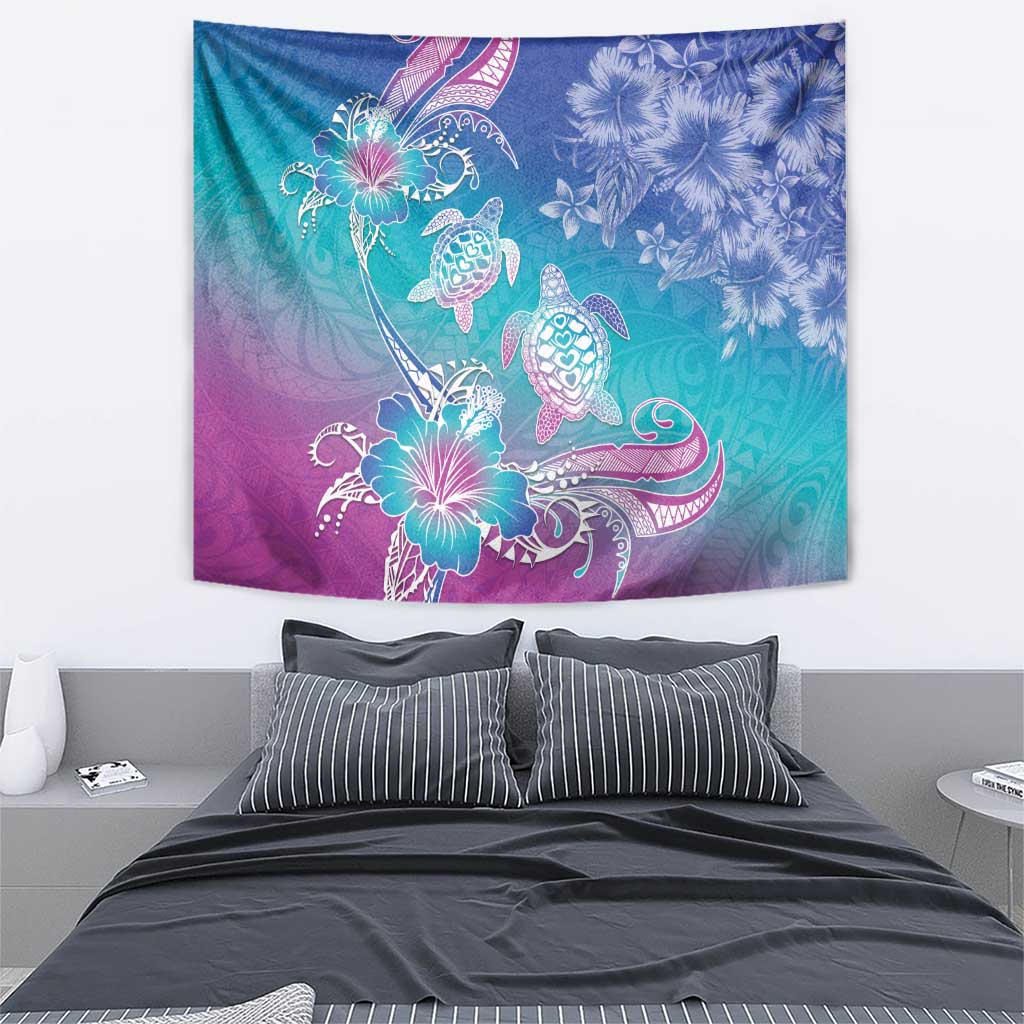 Polynesia Sea Turtle Couple Tapestry Love Is Life