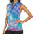 Polynesia Sea Turtle Couple Women Sleeveless Polo Shirt Love Is Life