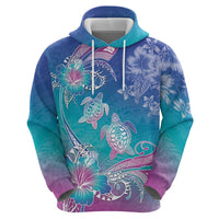Polynesia Sea Turtle Couple Zip Hoodie Love Is Life