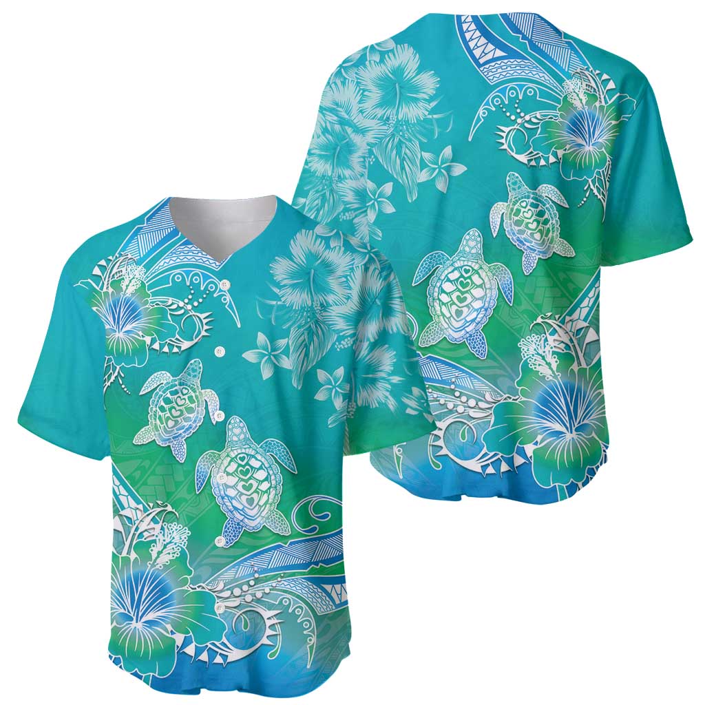 Polynesia Sea Turtle Couple Baseball Jersey I Am Turtley In Love With You