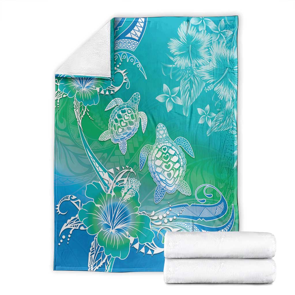 Polynesia Sea Turtle Couple Blanket I Am Turtley In Love With You