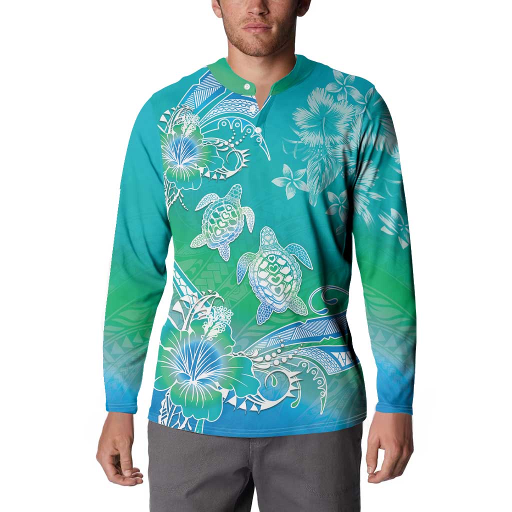 Polynesia Sea Turtle Couple Button Sweatshirt I Am Turtley In Love With You
