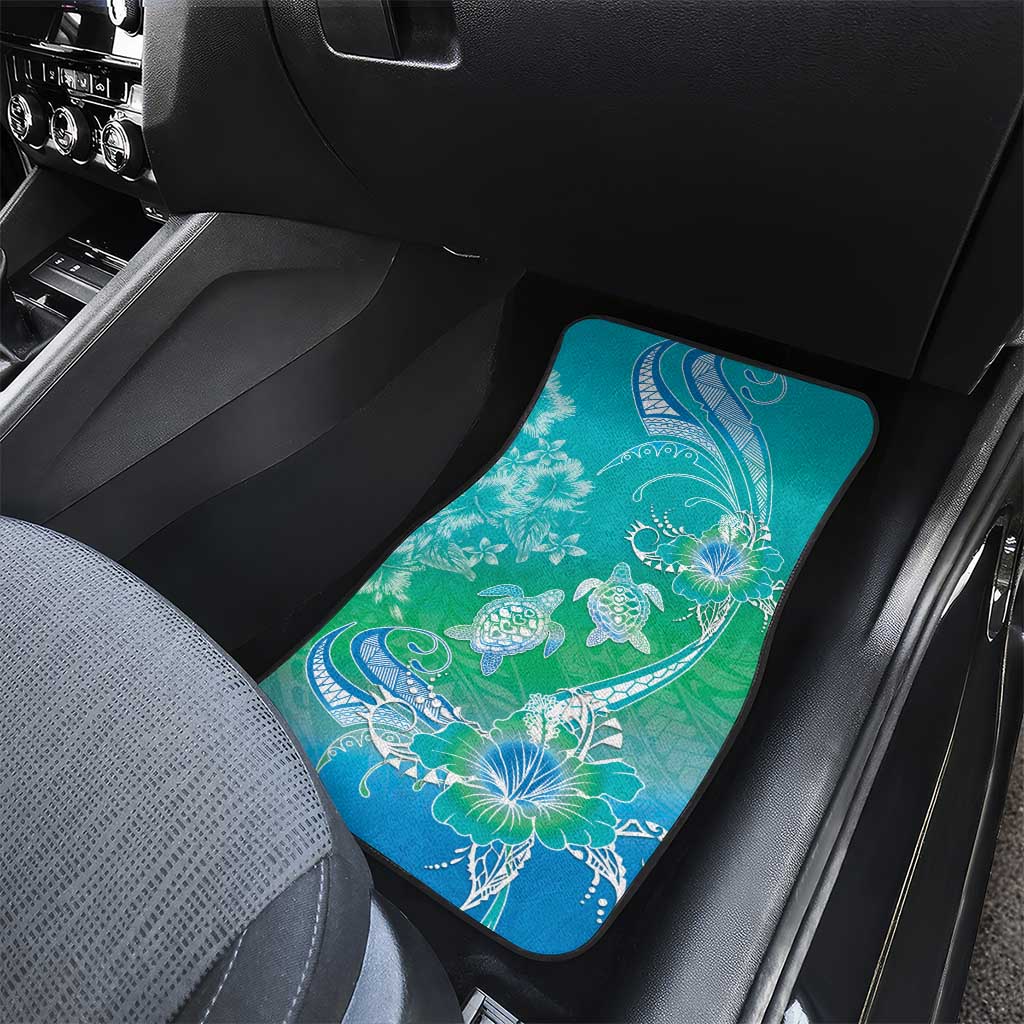 Polynesia Sea Turtle Couple Car Mats I Am Turtley In Love With You