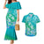 Polynesia Sea Turtle Couple Couples Matching Mermaid Dress and Hawaiian Shirt I Am Turtley In Love With You