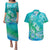 Polynesia Sea Turtle Couple Couples Matching Puletasi and Hawaiian Shirt I Am Turtley In Love With You