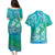Polynesia Sea Turtle Couple Couples Matching Puletasi and Hawaiian Shirt I Am Turtley In Love With You