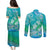 Polynesia Sea Turtle Couple Couples Matching Puletasi and Long Sleeve Button Shirt I Am Turtley In Love With You