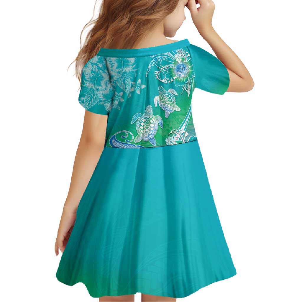 Polynesia Sea Turtle Couple Family Matching Summer Maxi Dress and Hawaiian Shirt I Am Turtley In Love With You