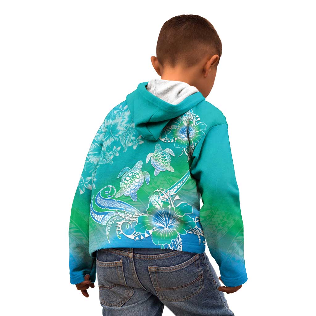 Polynesia Sea Turtle Couple Kid Hoodie I Am Turtley In Love With You