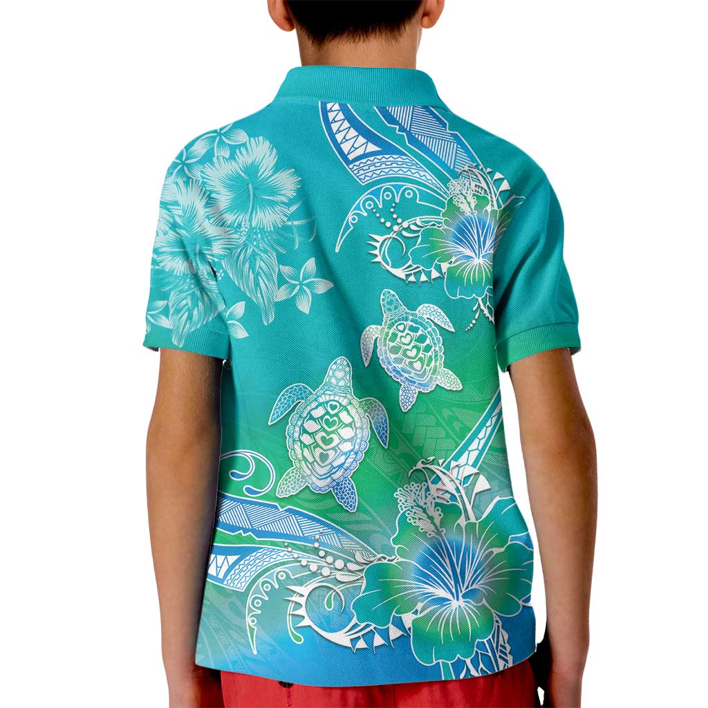Polynesia Sea Turtle Couple Kid Polo Shirt I Am Turtley In Love With You
