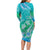 Polynesia Sea Turtle Couple Long Sleeve Bodycon Dress I Am Turtley In Love With You