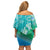 Polynesia Sea Turtle Couple Off Shoulder Short Dress I Am Turtley In Love With You